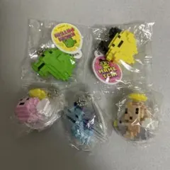 匿名配送 ★5種コンプリート たまごっち ドットフィギュアチャーム