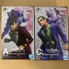 ジョジョ一番くじ A賞 東方仗助 フィギュア＆C賞川尻浩作 フィギュア＋おまけ付
