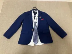 ネイビー スーツセット (ブレザー・ベスト・パンツ)