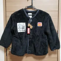 MARVEL COMICS フリースジャケット 黒