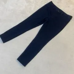 ユニクロ　UNIQLO デニムパンツ XL ストレッチ 細身 美脚 ネイビー