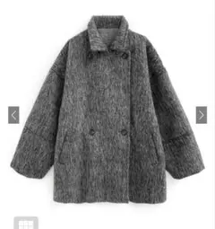 ミドル丈シャギーダブルコート[dpk418]