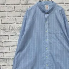 ブルックスブラザーズ長袖シャツ！ブルーチェックXL 0427
