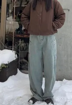 yolo ストライプバルーンパンツ