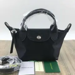 新品 ロンシャン ル プリアージュ ネオ トップハンドルバッグ XS 黑