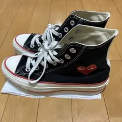 【コムデギャルソン × コンバース】プレイ ハート ハイカットスニーカー