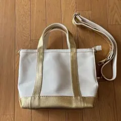 エルエルビーン　トートバッグ　ゴールド☆ショルダーストラップ付き