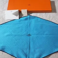HERMES☆エルメス☆ロザンジュ☆ひし形 スカーフ☆シルク ターコイズ