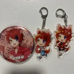 すとぷり　莉犬くん　ビッグ缶バッチとアクキーのセット