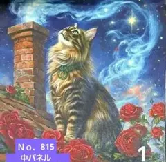 オーダーパネル815 幻想的猫ちゃん❤ブックカバー、フラットポーチ