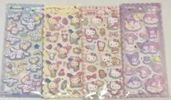 もちもちマシュマロシール　ウサハナ　シナモン　キティ　メロクロ