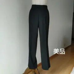 社交ダンス Levante ストライプデザイン ストレートパンツ 黒