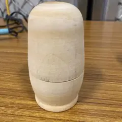 木製マトリョーシカ　白木　5個セット