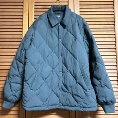 UNIQLO パフテックキルティングジャケット L グリーン