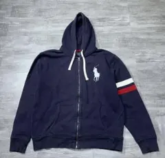 90s ポロ ラルフローレン ビックポニー ジップパーカー