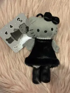 ハローキティ　足長スタイルアップマスコット　￼ ￼グレー￼￼ ブラックエンジェル