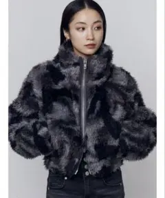 シングルミニボアブルゾン