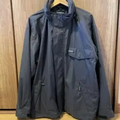 【Lサイズ/美品】AIGLE エーグル ナイロンジャケット ブラック 連結機能付