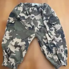 RRmoment 迷彩カーゴパンツ キッズ 80cm 総ゴム　ルルモーメント