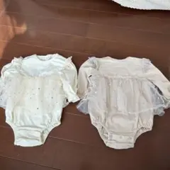 Cottoli ロンパース 80cm 双子　リンクコーデ　お揃い