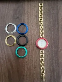 ジャンク Gucci チェンジベゼル腕時計 6色セット