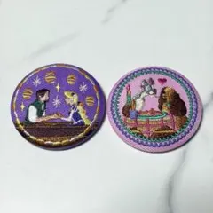ディズニー　刺繍缶バッジセット