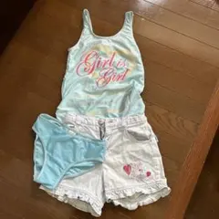 水着・ショートパンツセット 女の子用 140cm