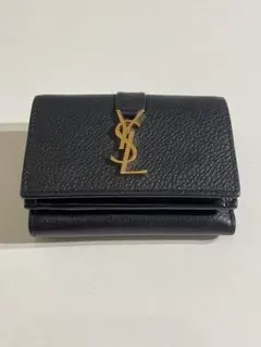 Saint Laurent YSL 三つ折り財布 ブラックのサムネイル
