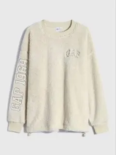 GAP ボア スウェット トレーナー アイボリー