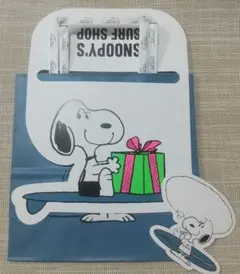 【新品】スヌーピーサーフショップ鎌倉 紙袋・ラッピングカード・メッセージカード