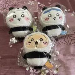 ちいかわ　パンダなマスコット　ちいかわ、ハチワレ、うさぎセット　未開封