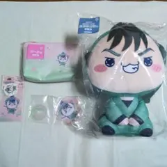 フリューくじ　忍たま乱太郎　食満留三郎　BIGぬいぐるみ　ポーチ　アクスタ　他