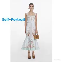 ❇️Selfportrait26春新セルフポートレートグリーンロングドレス 