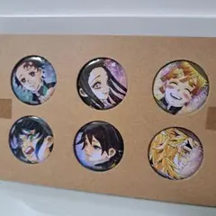 鬼滅の刃 22巻同梱版 原画 缶バッジ　義勇　炭治郎　禰豆子　善逸　伊之助　煉獄