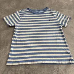 Ralph Lauren 青白ストライプ Tシャツ
