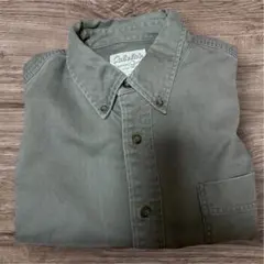 Cabela’s ボタン ダウンシャツ ワイシャツ L Tall カーキ