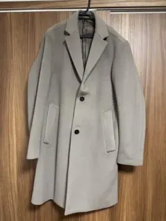 EDIFICE ベージュ チェスターコート　Ｓサイズ