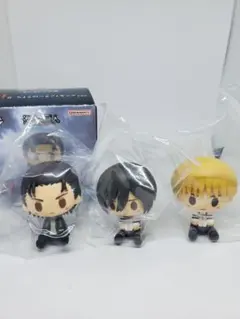 一番くじ 進撃の巨人 H賞 ちょこのっこ 3点セット エレン ミカサ アルミン