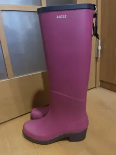【未使用】AIGLE ピンク レインブーツ ミスジュリエット