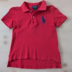 Polo Ralph Lauren ビッグポニー　半袖ポロシャツ 赤 3/3T