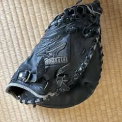 早い物勝ち！Mizuno キャッチャーミットブラック 軟式グラブ