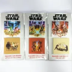 スターウォーズ スクエア缶バッジセット