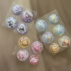 12枚セット サンリオカプセルシール　ぷりん　クロミ　マイメロ　シナモ