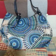 多色円形模様 布製トートバッグ