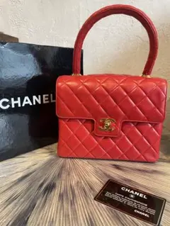 【新品未使用】CHANELケリー トップハンドル スクエアフラップ ゴールド金具のサムネイル