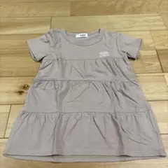 x-girl stagesベージュ ティアードワンピース 100cm