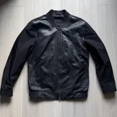 ZZEGNA コンビネーションレザーブルゾン