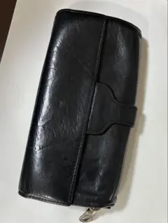 Jas.M.B ブラック レザー 長財布のサムネイル