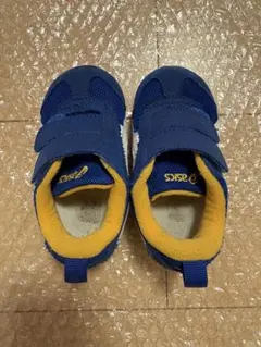 asics ベビーシューズ 13.0cm 青/黄色