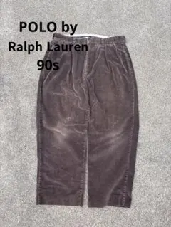 90s ポロ ラルフローレン　コーデュロイパンツ ブラウンw36 L34